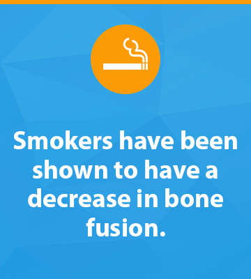 smokers shown to have decrease in bone fusion