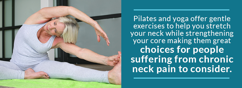 yoga or pilates to ease neck pain