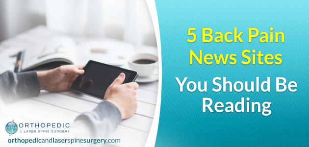 Back Pain News Sites You Should Be Reading