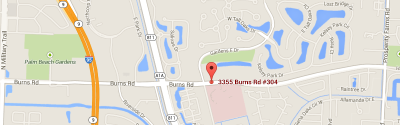 Palm Beach Gardens office location on map
