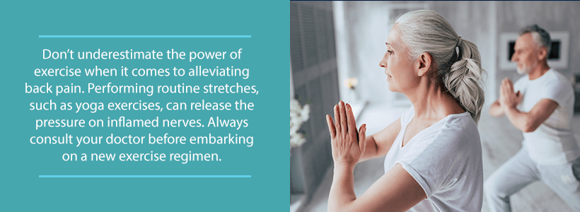 exercises for at-home treatment of pinched nerves