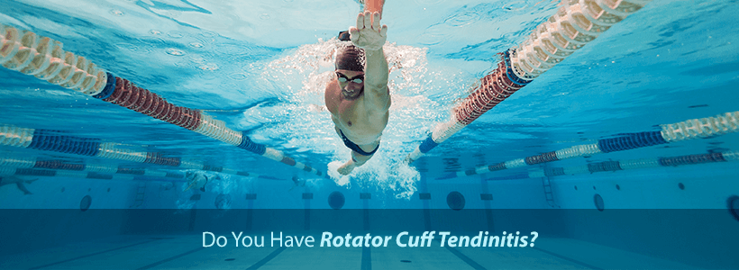 swimmer overcoming rotator cuff tendinitis
